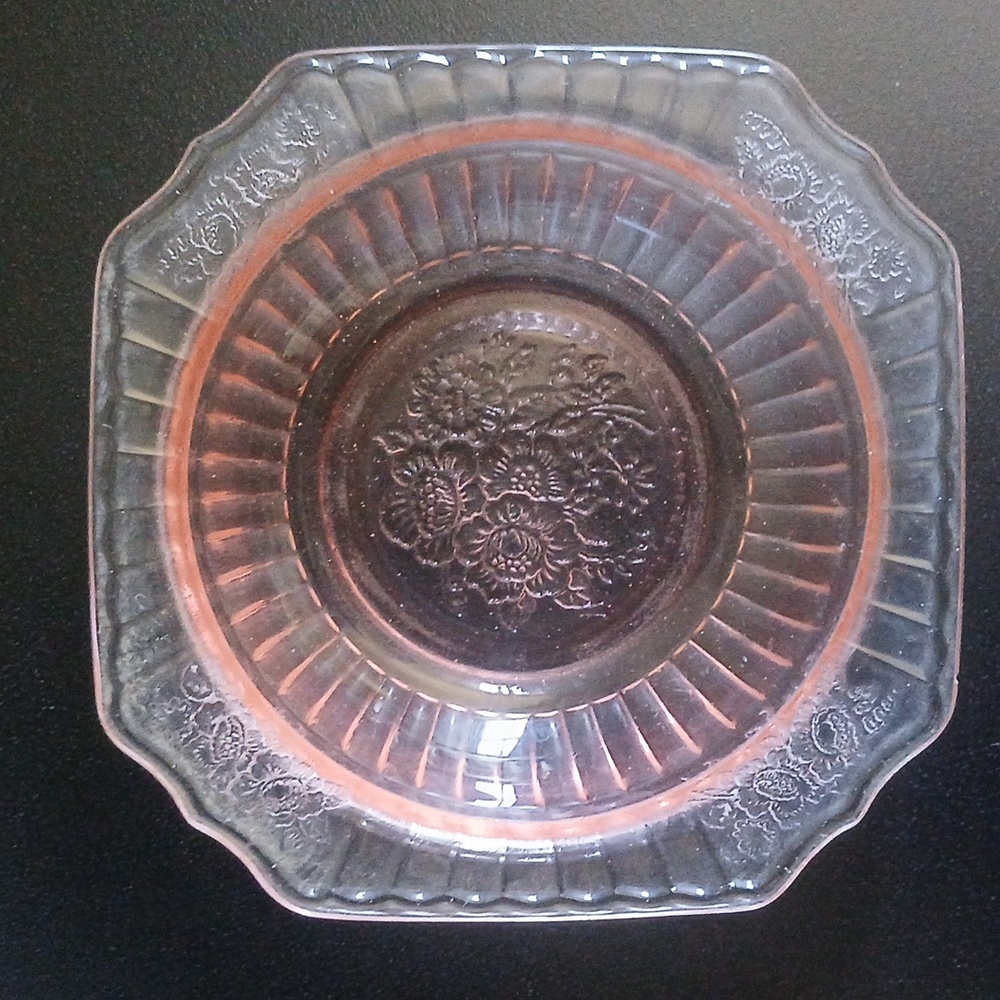 Vintage Mayfair Pink Depression Glass 5.5" Berry Bowl/Candy Dish